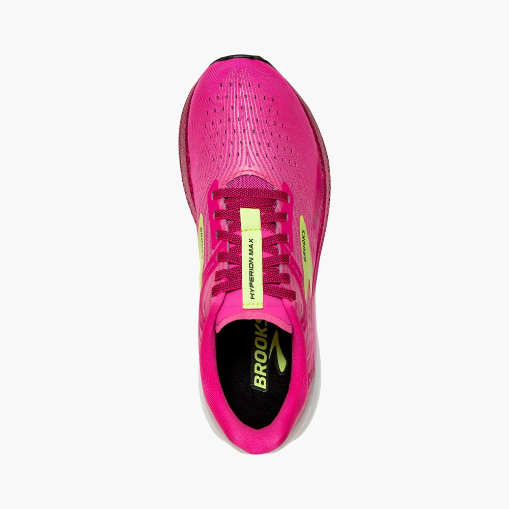 Chaussure d'Athlétisme Brooks Hyperion Max Citron Noir Femme | IDV-4548768